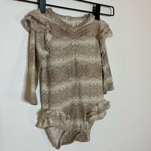 Kate Quinn Stylish Brown baby One Piece, size 12-18M